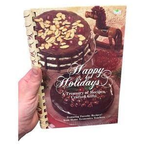 Happy‎ Holidays Cookbook Treasury of Recipes Crafts Gifts Home Economics